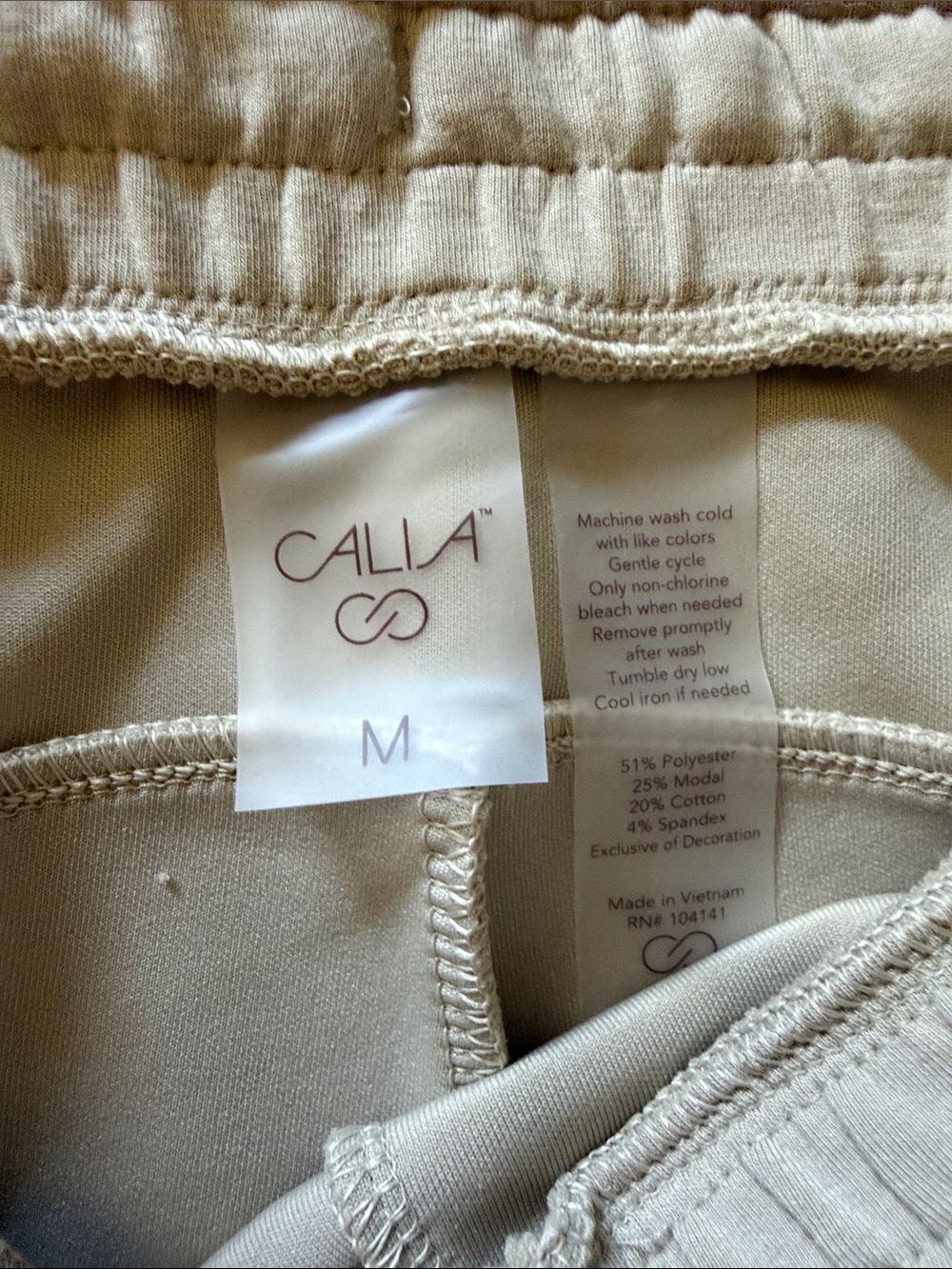 CALIA by Carrie Underwood Soft Scuba Wide Leg Pants in Cream - Picture 3 of 8